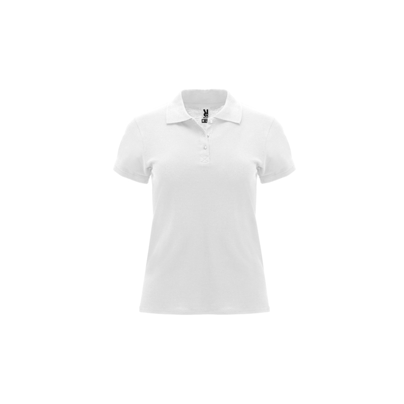 polo blanco mujer manga corta
